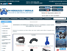 Tablet Screenshot of hidraulicaydrenaje.com.mx